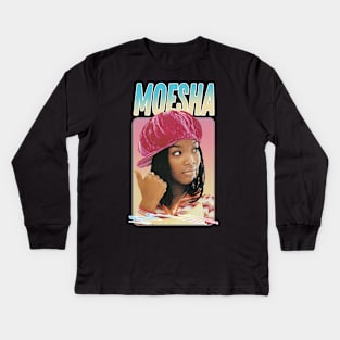 Moesha - 90s Style Fan Design Kids Long Sleeve T-Shirt